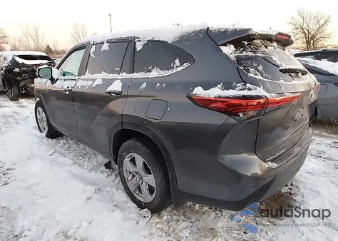 2023 Toyota Highlander Le z USA, uszkodzony, nr VIN 5TDKDRBH9PS515431